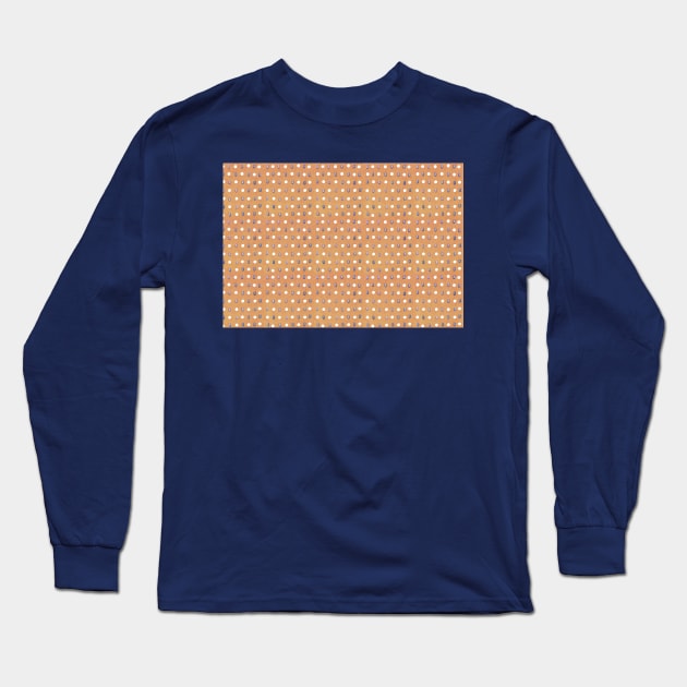 Orange Pills Pattern Long Sleeve T-Shirt by Theokotos